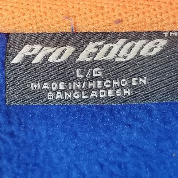 Pro Edge Florida Gators sweater jacket men's large blue fleece 1/4 zip - Picture 9 of 10